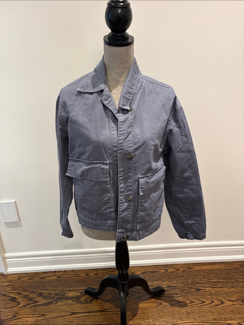 GAP Slate Gray Utility Button-Front Jacket